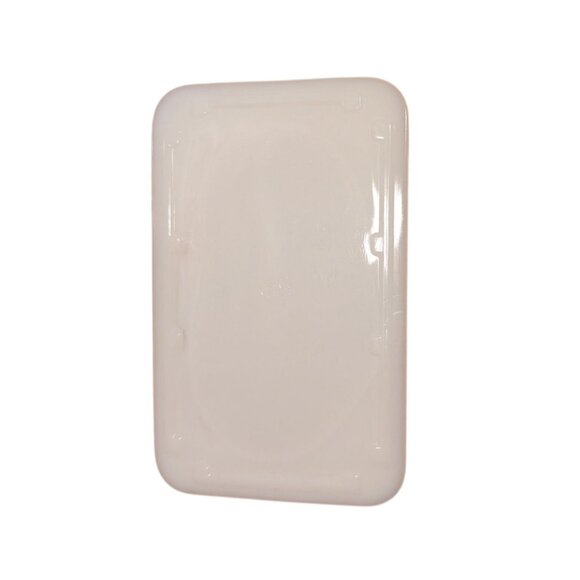 Vintage McKee Milk Glass Sailboat Design Rectangular Container Lid Ships red - Picture 13 of 16